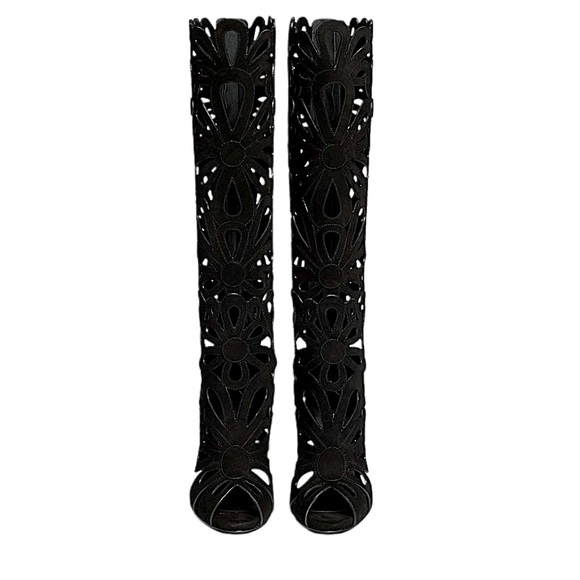 NWT Giuseppe Zanotti Coline Floral Cutout Boots - Picture 3 of 10